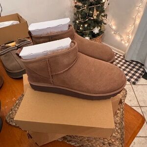 UGG Classic Ultra Mini Boots in ROCKY OAK